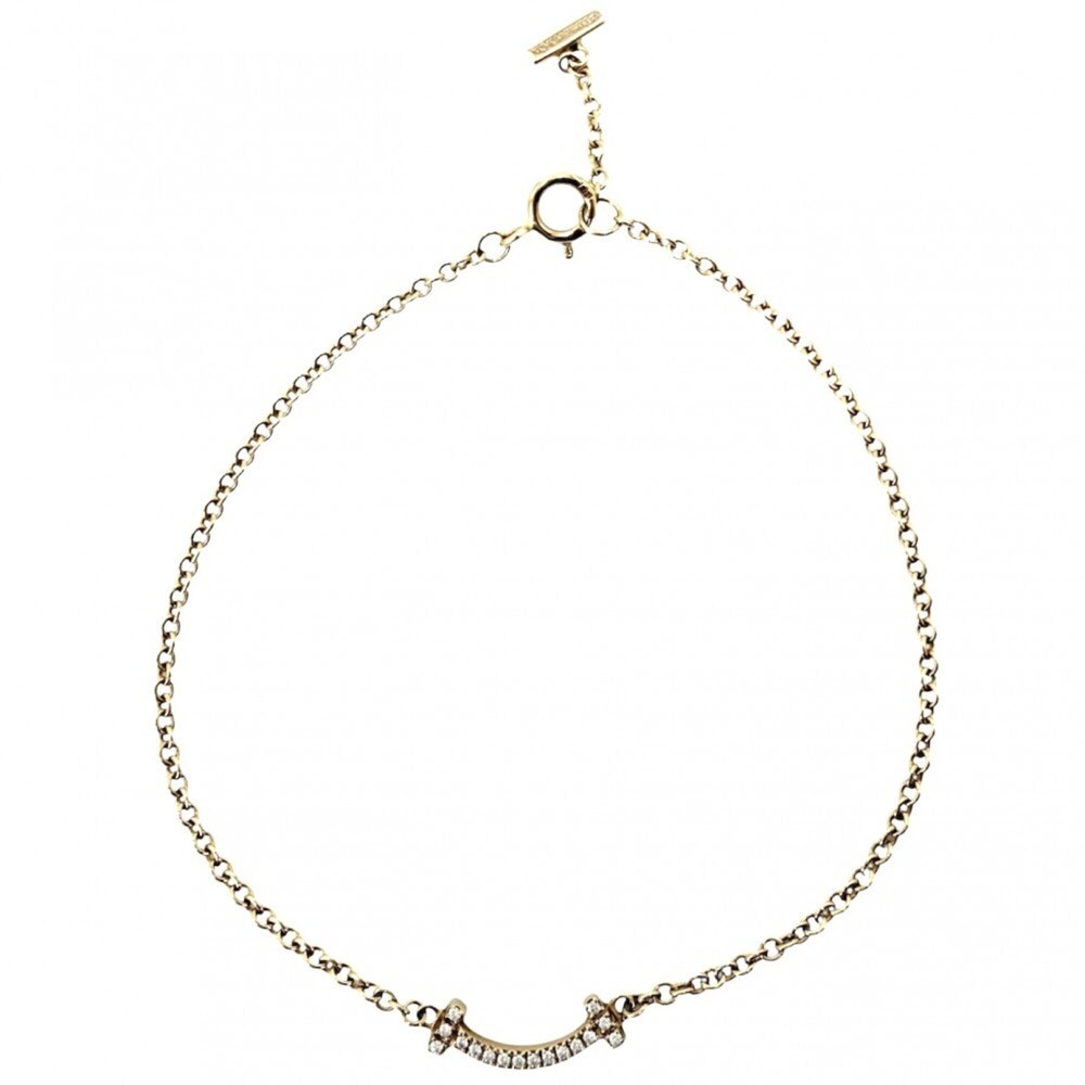 TIFFANY Authentic 18k Gold Diamond Charm Bracelet